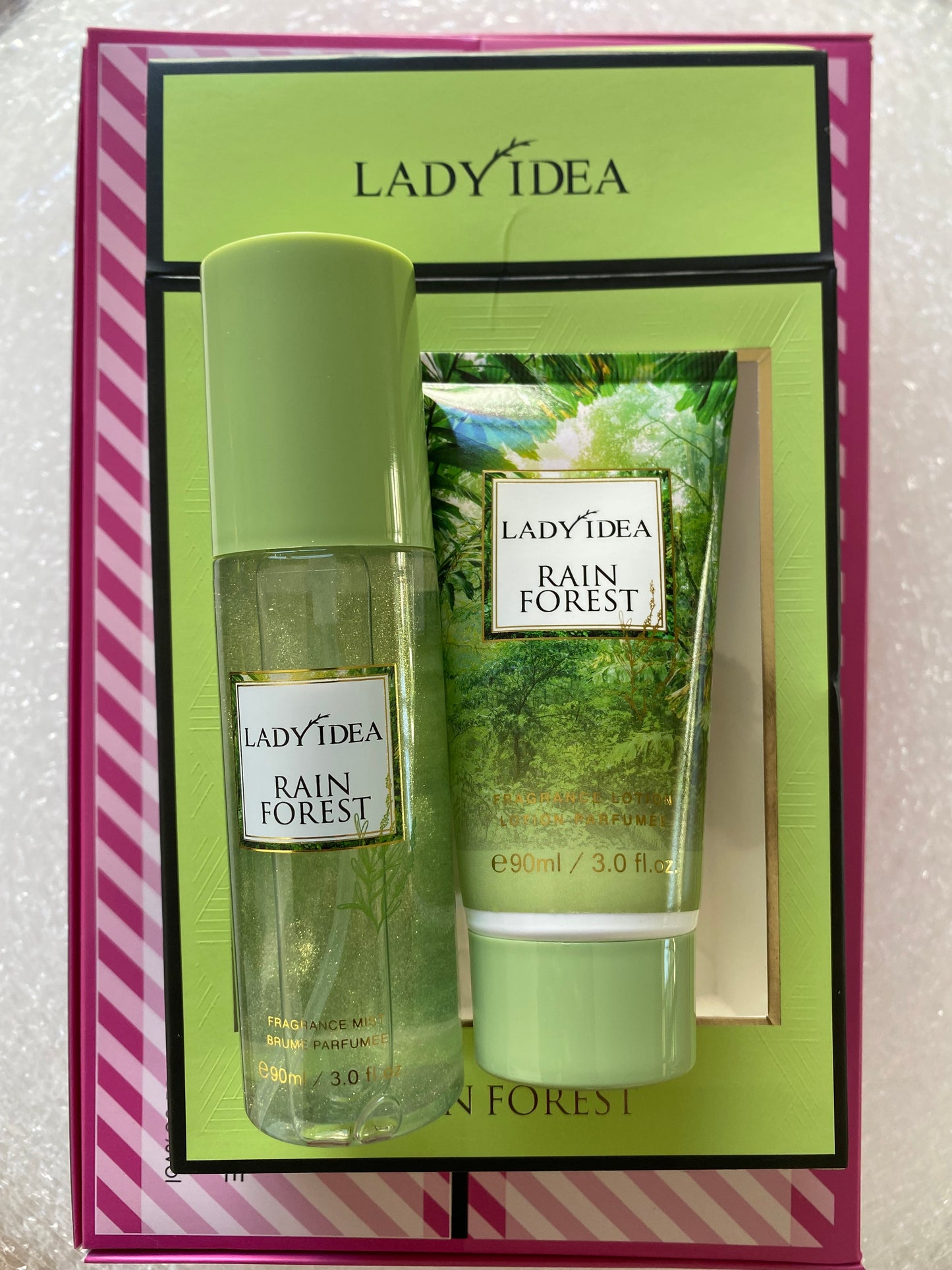 Lady Idea Body mist and Body lotion (5 Packs Assorted flavors)