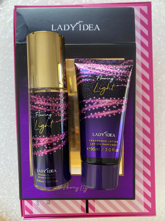 Lady Idea Body mist and Body lotion (5 Packs Assorted flavors)